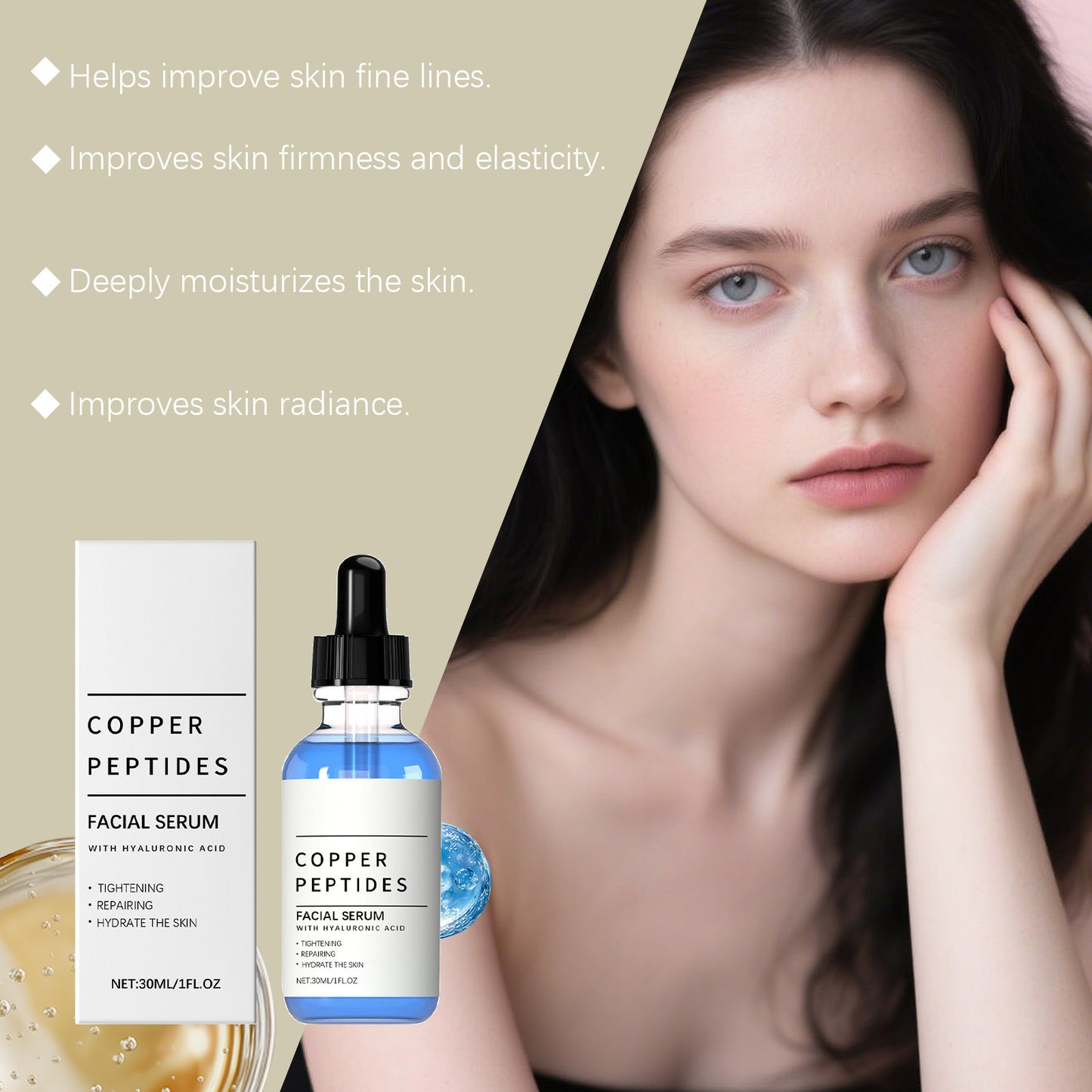 Copper Peptides & Hyaluronic Acid Moisturizing Essence