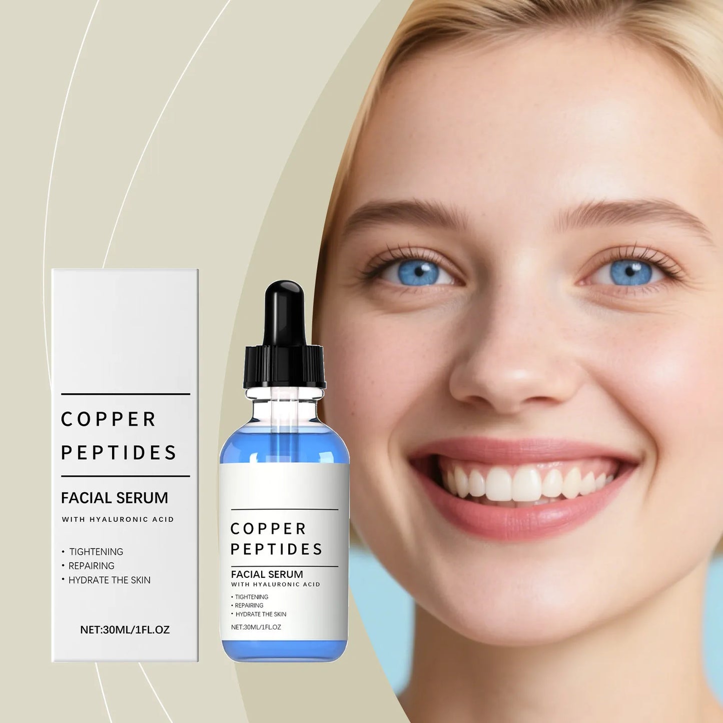 Copper Peptides & Hyaluronic Acid Moisturizing Essence
