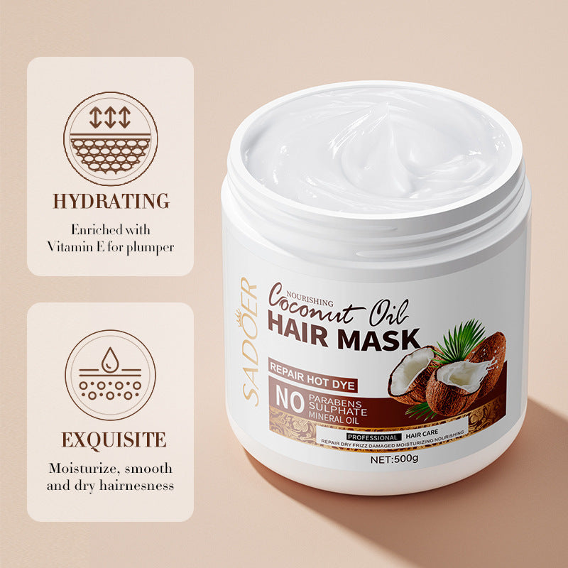 Coconut Hair Mask — Frizz Control & Deep Moisture