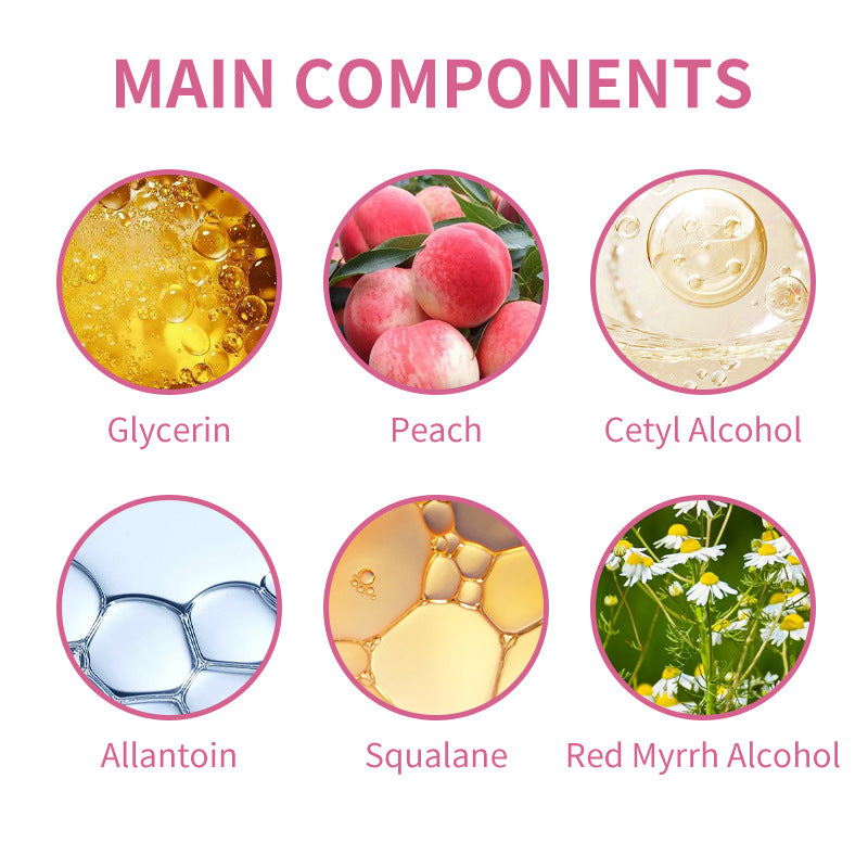 Crema depilatoria sin dolor con extracto de durazno