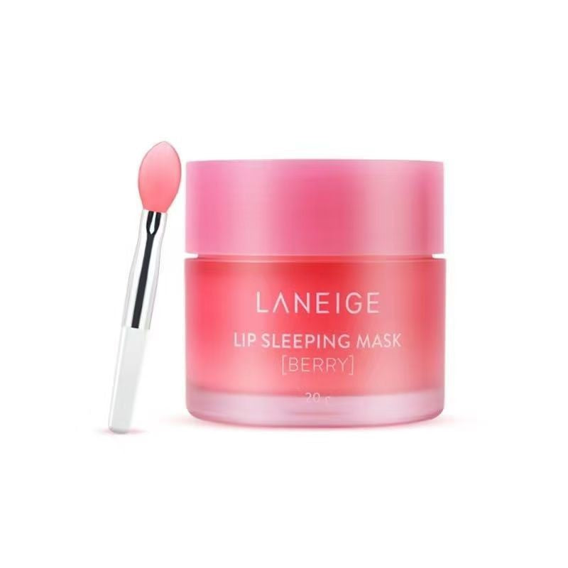 Mascarilla de noche para labios de fresa – Reparación de labios durante la noche