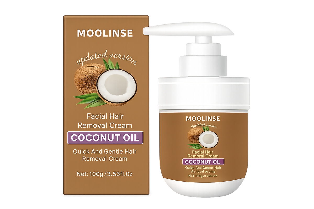 Crema Depilatoria con Aceite de Coco para Cara y Cuerpo