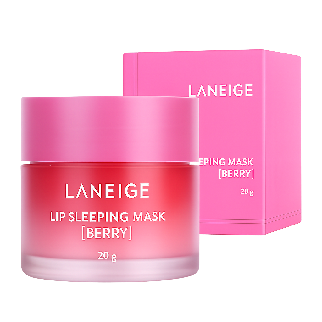 Mascarilla de noche para labios de fresa – Reparación de labios durante la noche
